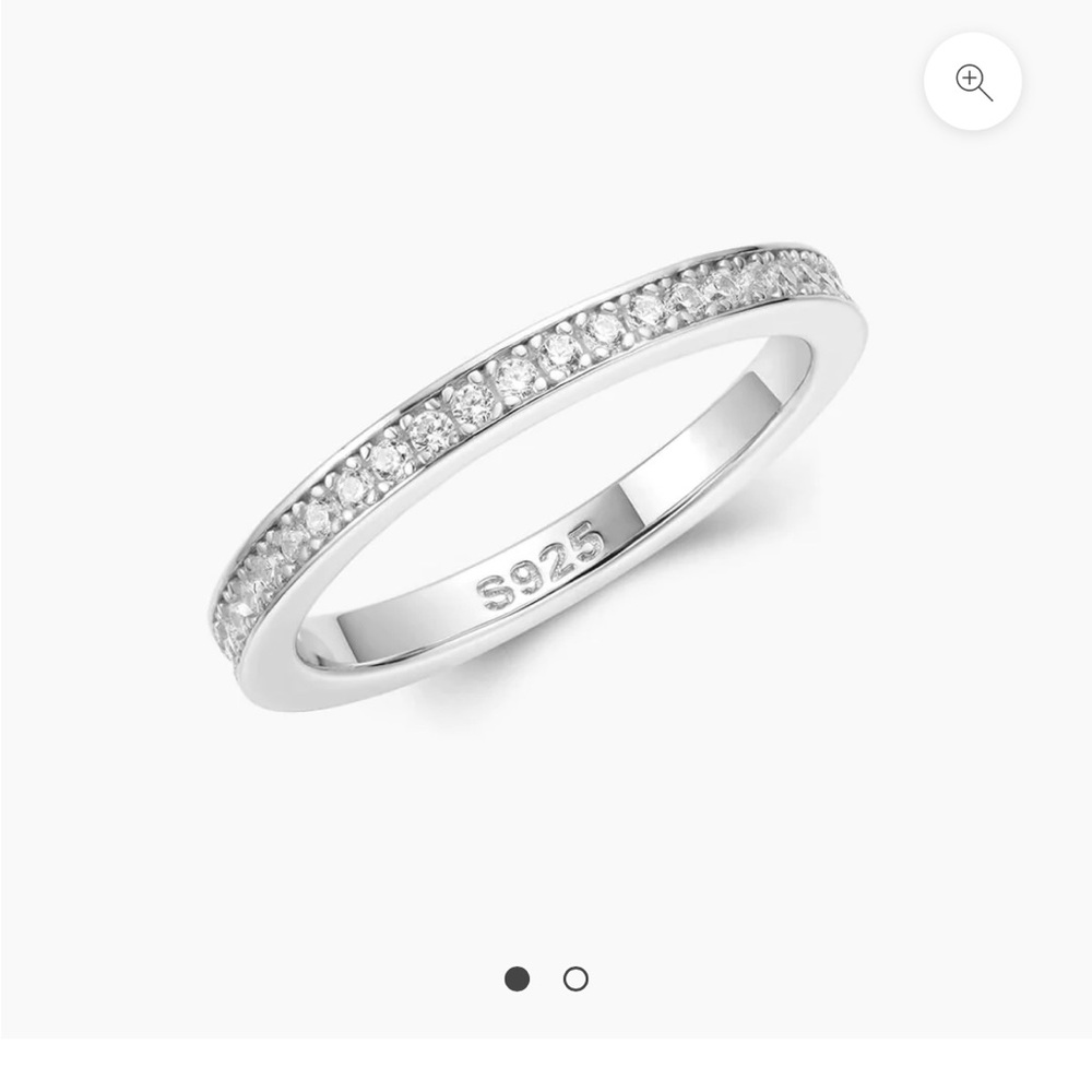 Platinum rings x2